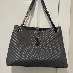 Rebecca Minkoff Gray Quilted Shoulder Bag